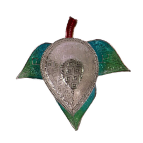 Pure Silver Blue Green Bilva Patram Diya 14.33g